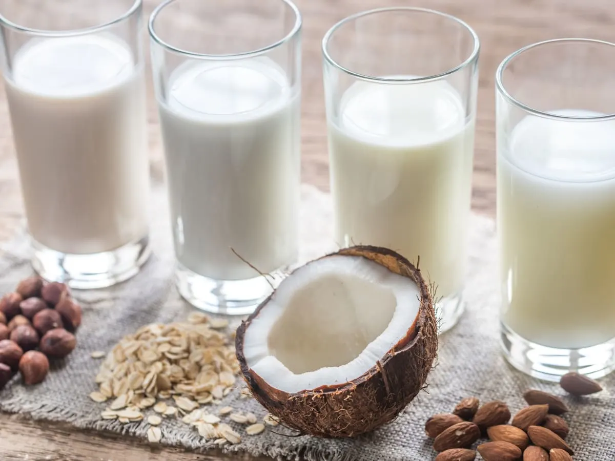 Different Types of Milk (Almond, Cow, Goat, Oat)